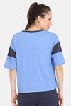 Rosaline Easy Movement Relaxed Top - Blue Bonnet — thumbnail 3